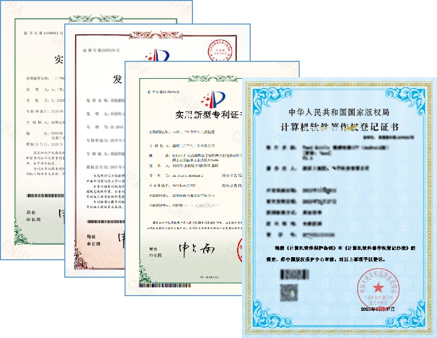 Certificates and intellectual property documents