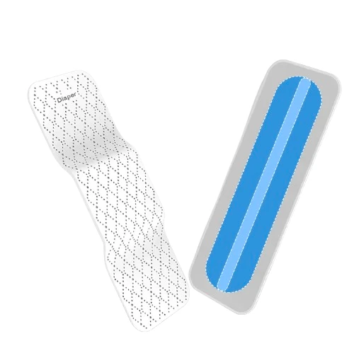 Sensor strip and diaper pad illustration